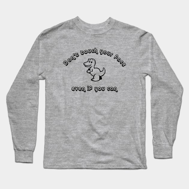 Don't Touch Your Face If You Can Dinosaur T-Rex Vintag Retro T-Shirt,  Funny Social Distance T-rex Best seller Long Sleeve T-Shirt by Dog & Rooster